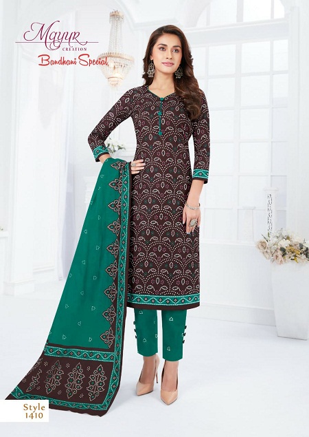 Bandhani Dress Materials at Rs 295.00/piece | Tie Dye Dress Material in  Surat | ID: 11144288473