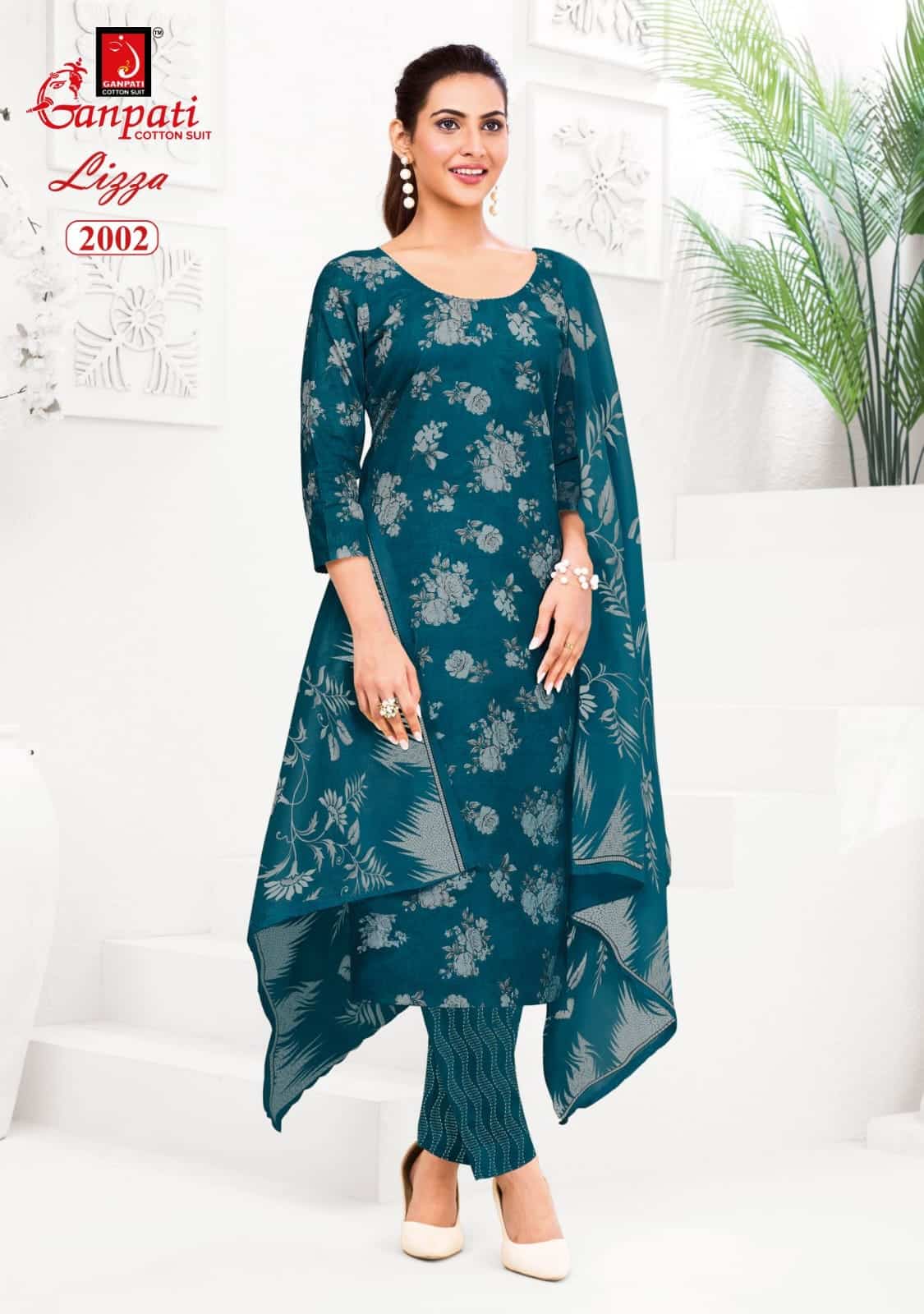 Ganpati Cotton Readymade Suit